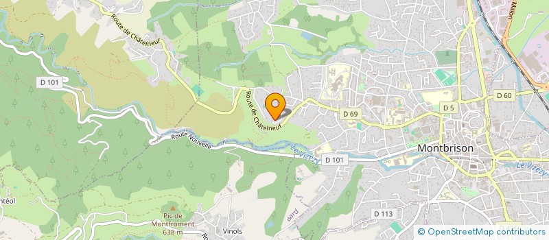 localisation de l'entreprise MONSIEUR JEAN-MARC ROBERT  MONTBRISON