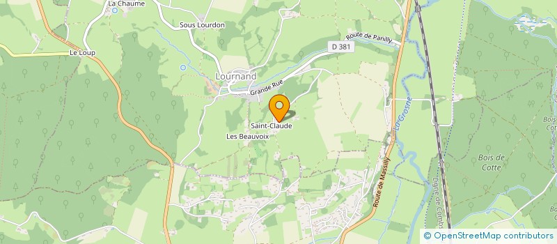 localisation de l'entreprise MONSIEUR JEAN-MARC ROBIN  LOURNAND