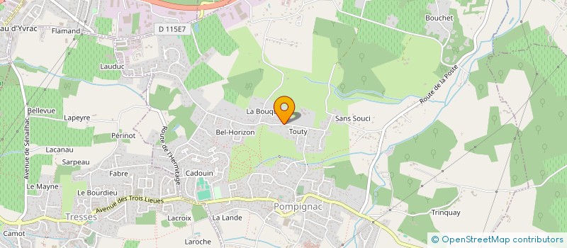 localisation de l'entreprise MONSIEUR JEAN-MARC ROCA  POMPIGNAC