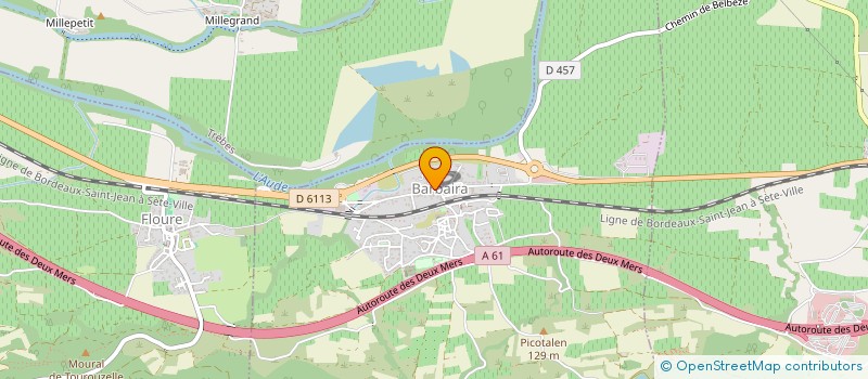 localisation de l'entreprise MONSIEUR JEAN-MARC ROCCA  BARBAIRA