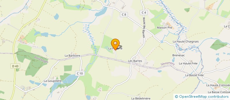 localisation de l'entreprise MONSIEUR JEAN-MARC ROTURIER à SEVREMONT