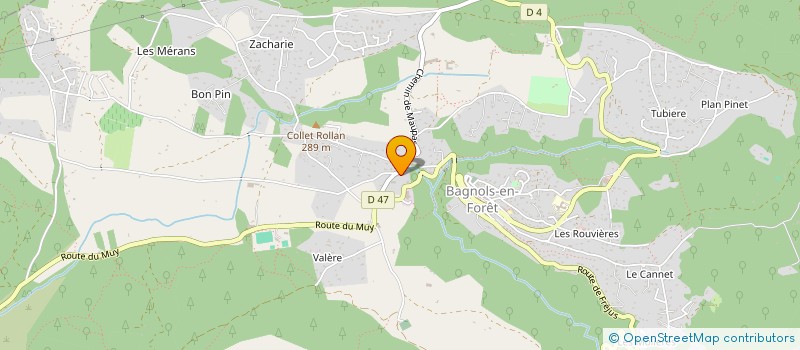 localisation de l'entreprise MONSIEUR JEAN-MARC ROUBAUD  BAGNOLS-EN-FORET