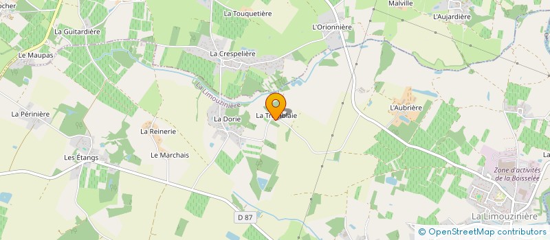 localisation de l'entreprise MONSIEUR JEAN-MARC ROUSSEL  LA LIMOUZINIERE