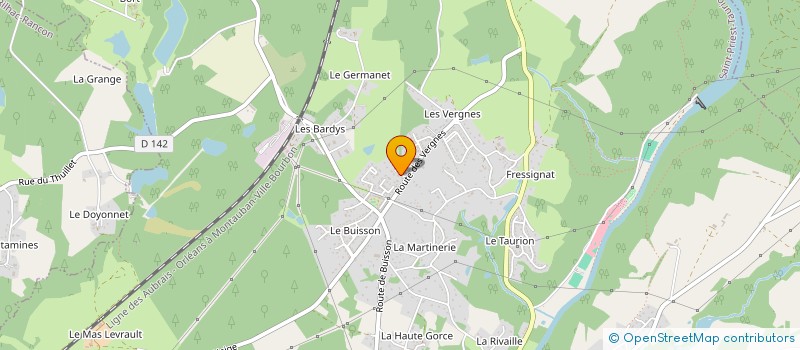 localisation de l'entreprise MONSIEUR JEAN-MARC ROUX  SAINT-PRIEST-TAURION