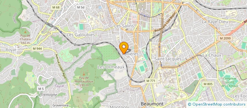 localisation de l'entreprise MONSIEUR JEAN-MARC ROYE  CLERMONT-FERRAND