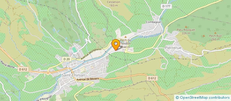 localisation de l'entreprise MONSIEUR JEAN-MARC RUIZ  SAINT-CHINIAN