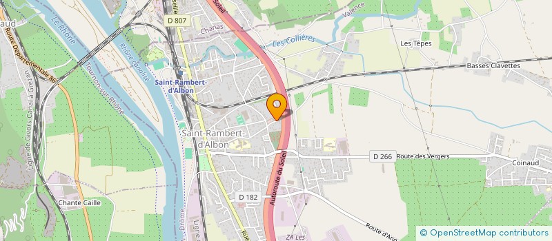 localisation de l'entreprise MONSIEUR JEAN-MARC SAPET  SAINT-RAMBERT-D'ALBON