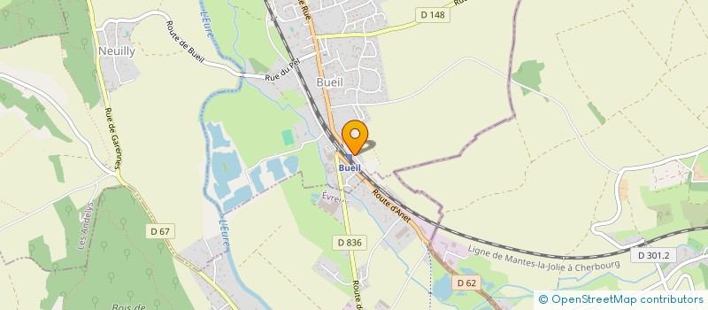 localisation de l'entreprise MONSIEUR JEAN-MARC SAVART  BUEIL