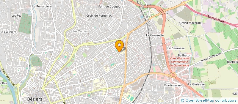 localisation de l'entreprise MONSIEUR JEAN MARC SCRAVAGLIERI  BEZIERS