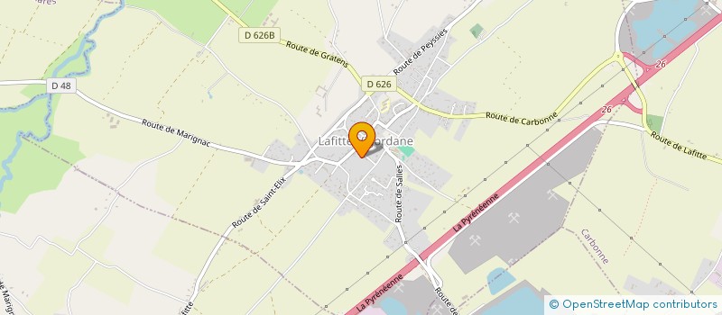 localisation de l'entreprise MONSIEUR JEAN-MARC SIMEON  LAFITTE-VIGORDANE