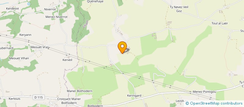 localisation de l'entreprise MONSIEUR JEAN-MARC STEPHANT  ELLIANT