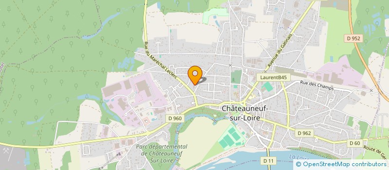 localisation de l'entreprise MONSIEUR JEAN-MARC TANNEUR  CHATEAUNEUF-SUR-LOIRE