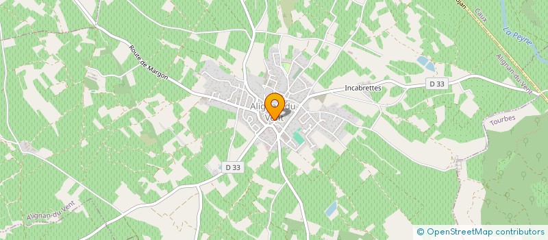 localisation de l'entreprise MONSIEUR JEAN MARC TOURRIERE  ALIGNAN-DU-VENT