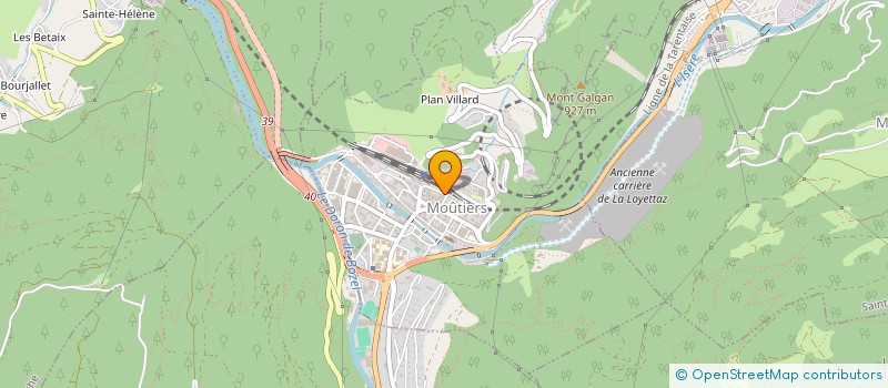 localisation de l'entreprise MONSIEUR JEAN-MARC TRAISSARD à MOUTIERS