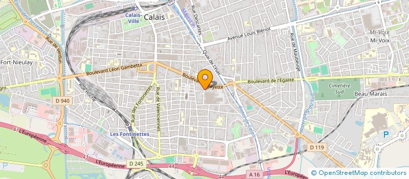 localisation de l'entreprise MONSIEUR JEAN MARC TROUCHARD  CALAIS