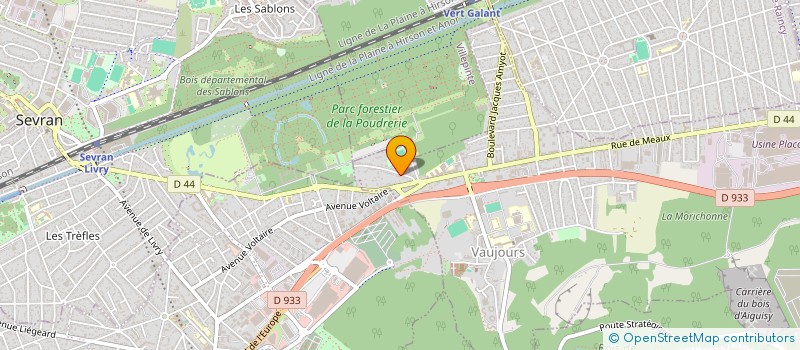 localisation de l'entreprise MONSIEUR JEAN-MARC VADENNE  VAUJOURS