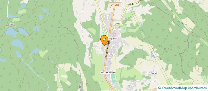 localisation de l'entreprise MONSIEUR JEAN-MARC VALLIN  CHAMPIER