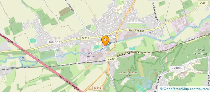 localisation de l'entreprise MONSIEUR JEAN-MARC VANHOLME  WIZERNES