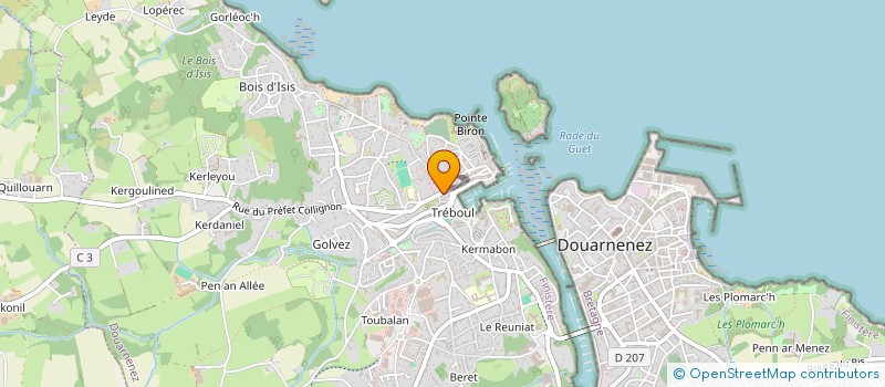 localisation de l'entreprise MONSIEUR JEAN-MARC VAUDEY à DOUARNENEZ