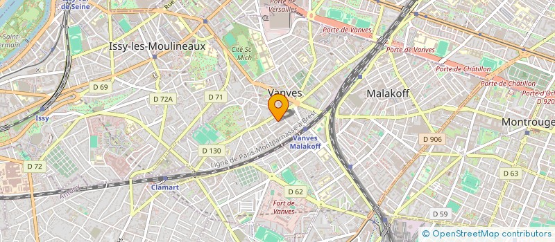 localisation de l'entreprise MONSIEUR JEAN-MARC VERNIAJOU  VANVES