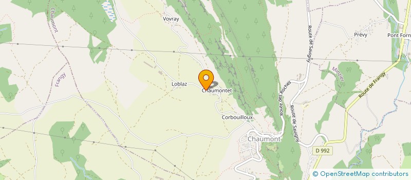 localisation de l'entreprise MONSIEUR JEAN-MARC VEYRAT  CHAUMONT