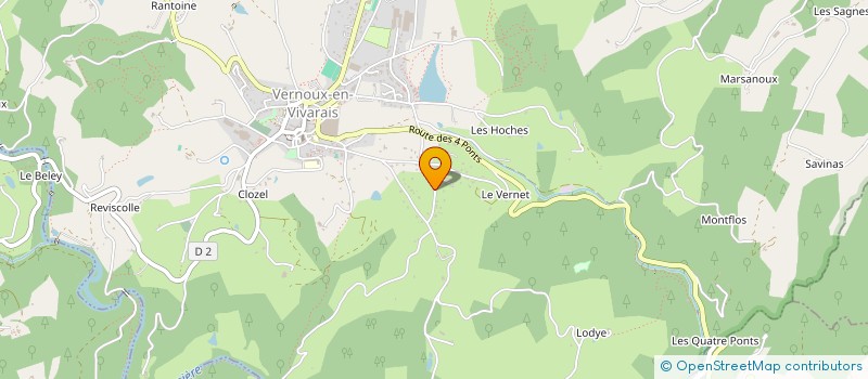 localisation de l'entreprise MONSIEUR JEAN-MARC VINCENT  VERNOUX-EN-VIVARAIS