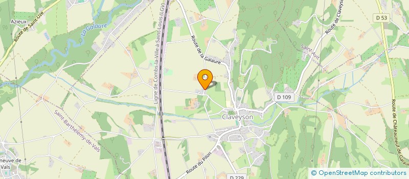 localisation de l'entreprise MONSIEUR JEAN-MARC VOSSIER  CLAVEYSON