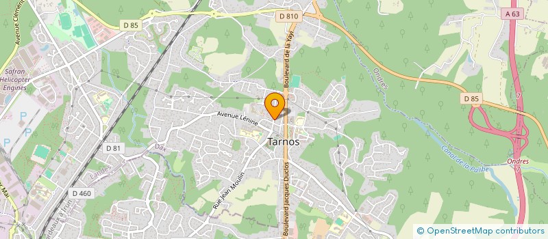 localisation de l'entreprise MONSIEUR JEAN-MARC WIS  TARNOS