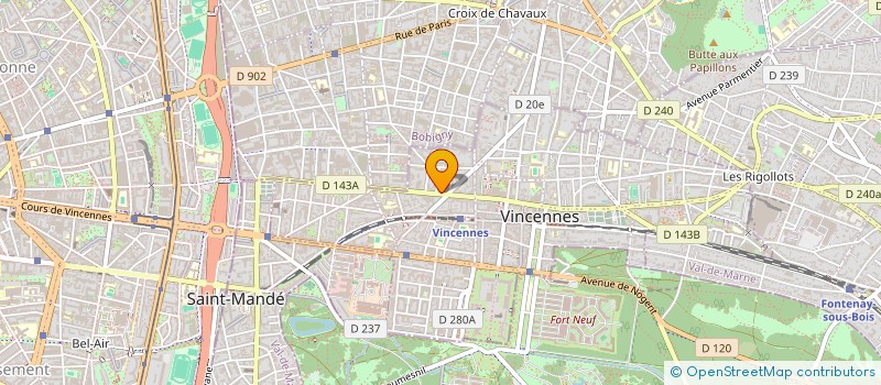 localisation de l'entreprise MONSIEUR JEAN-MARC YVERNOGEAU  VINCENNES