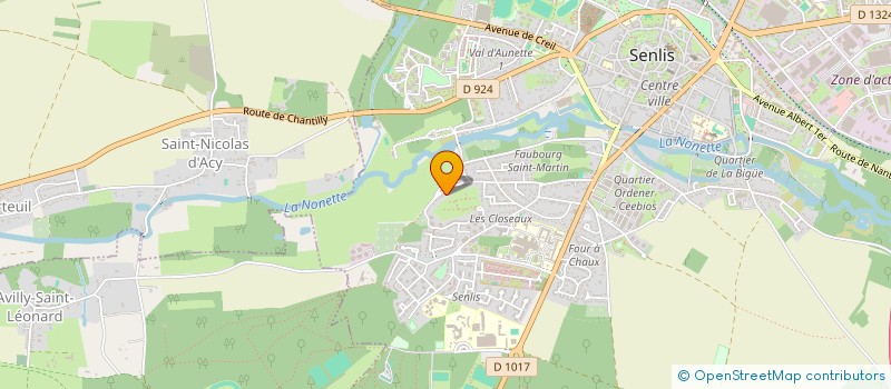 localisation de l'entreprise MONSIEUR JEAN MARCEL  SENLIS