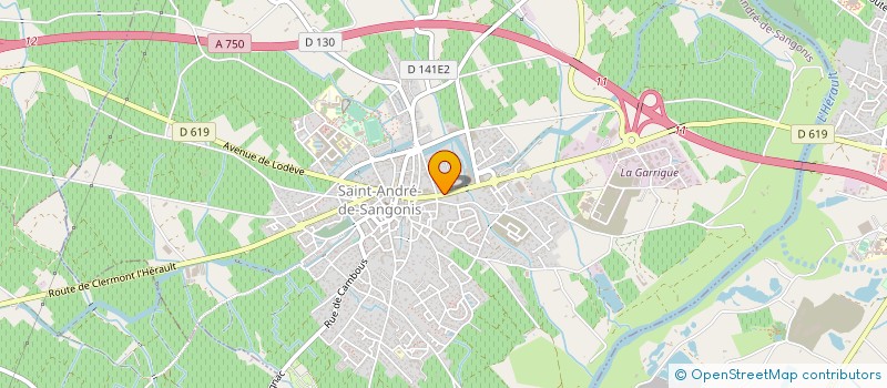 localisation de l'entreprise MONSIEUR JEAN-MARCEL CAYLA  SAINT-ANDRE-DE-SANGONIS