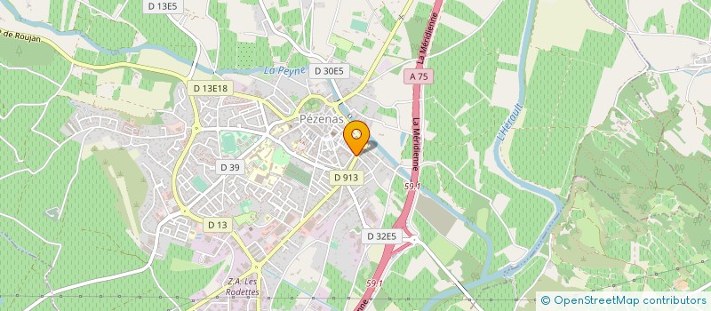localisation de l'entreprise MONSIEUR JEAN-MARCEL FELIX  PEZENAS