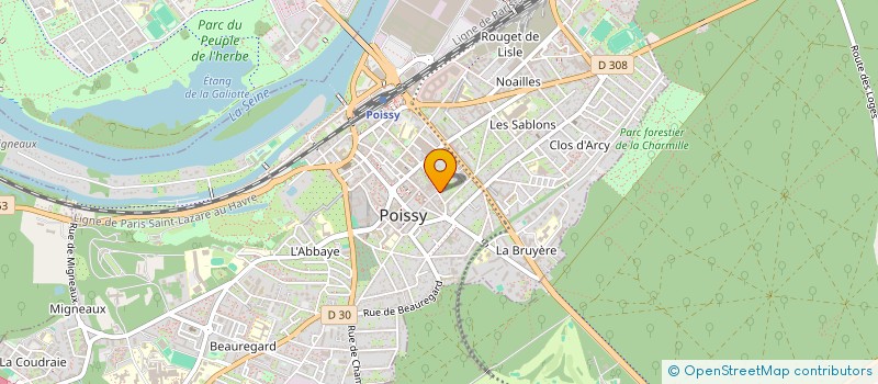 localisation de l'entreprise MONSIEUR JEAN-MARCEL HOLLANDE  POISSY