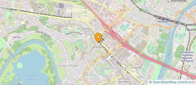 localisation de l'entreprise MONSIEUR JEAN-MARCEL HUGUET  CERGY