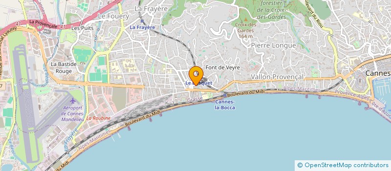 localisation de l'entreprise MONSIEUR JEAN MARCEL IMBERNON  CANNES