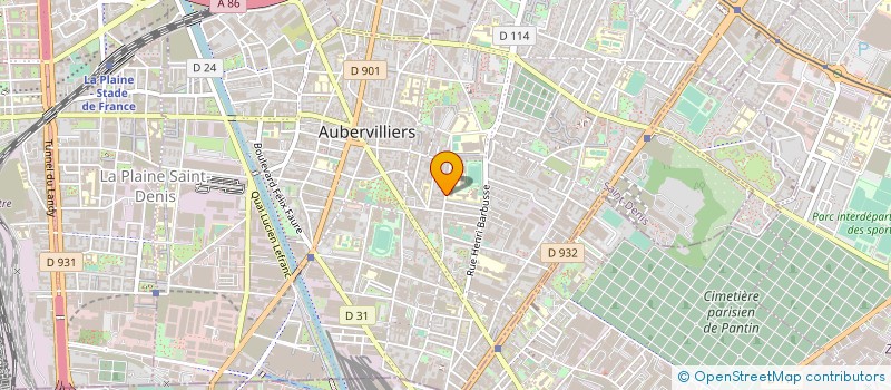 localisation de l'entreprise MONSIEUR JEAN MARCEL SAINT JUSTE  AUBERVILLIERS