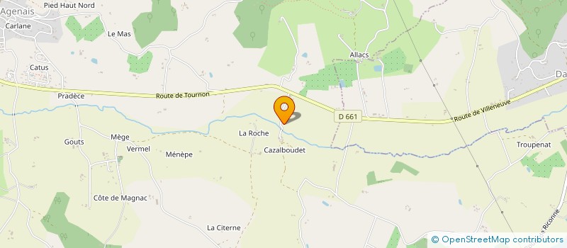 localisation de l'entreprise MONSIEUR JEAN MARCENAT à PENNE D'AGENAIS
