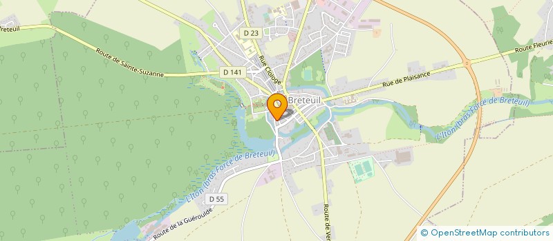 localisation de l'entreprise MONSIEUR JEAN MARCHAND à BRETEUIL