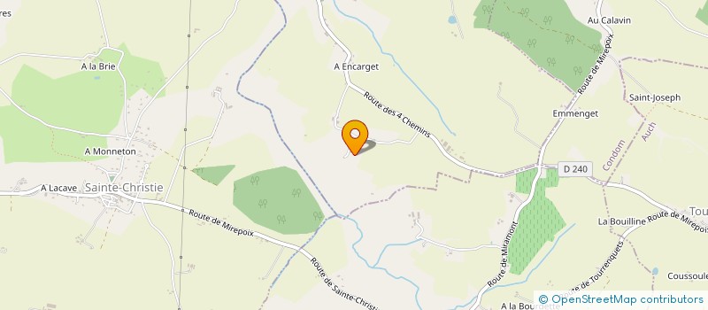 localisation de l'entreprise MONSIEUR JEAN MARCHAND  SAINTE-CHRISTIE