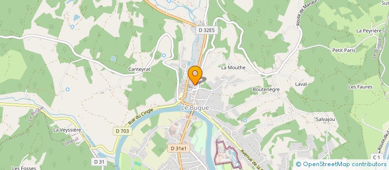 localisation de l'entreprise MONSIEUR JEAN MARCHAT à LE BUGUE