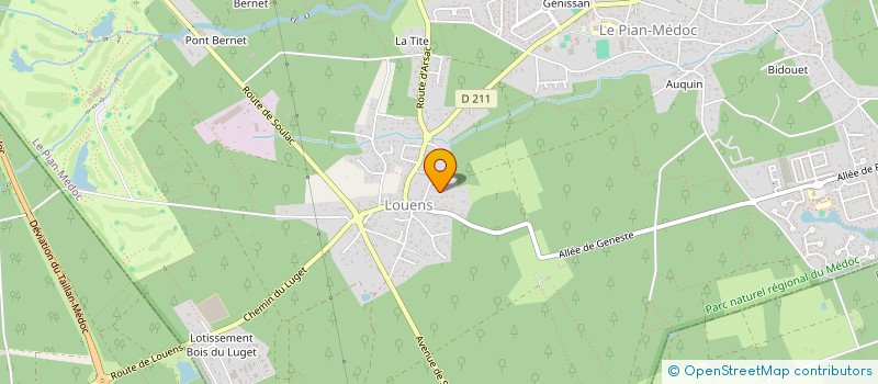 localisation de l'entreprise MONSIEUR JEAN MARCHEGUAY  LE PIAN MEDOC