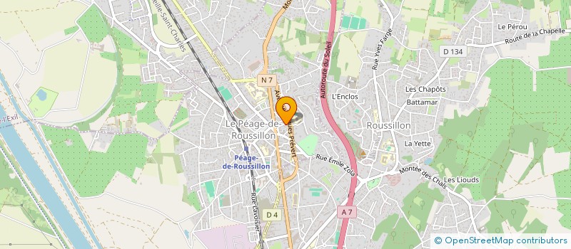 localisation de l'entreprise MONSIEUR JEAN MARCO DOHOU  LE PEAGE-DE-ROUSSILLON