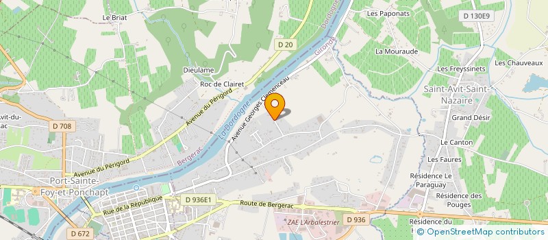 localisation de l'entreprise MONSIEUR JEAN MARCUZZO à PINEUILH