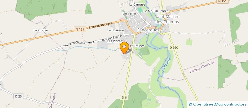 localisation de l'entreprise MONSIEUR JEAN MARDEMOUTOU  SANCERGUES