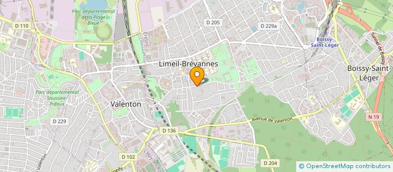 localisation de l'entreprise MONSIEUR JEAN MARET  LIMEIL-BREVANNES