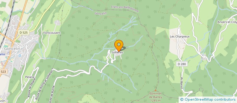 localisation de l'entreprise MONSIEUR JEAN MARET  CRETS EN BELLEDONNE