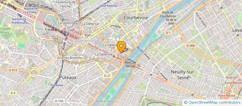 localisation de l'entreprise MONSIEUR JEAN MARGAINE à COURBEVOIE