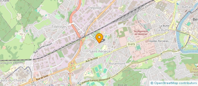 localisation de l'entreprise MONSIEUR JEAN MARGELIN à BESANCON
