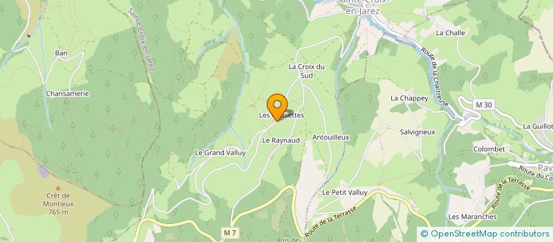 localisation de l'entreprise MONSIEUR JEAN MARGERIT  SAINTE-CROIX-EN-JAREZ