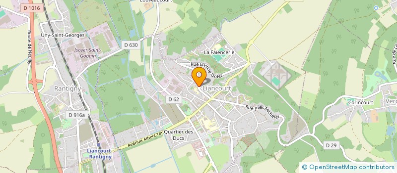 localisation de l'entreprise MONSIEUR JEAN MARGET  LIANCOURT